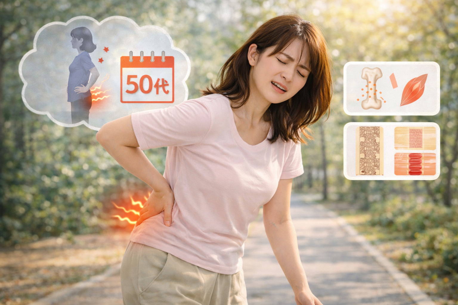 50代から増える腰痛の原因とは?今からできる対策