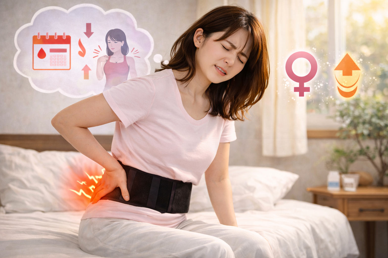 女性ホルモンの変化で腰痛が起こる？原因と対策を解説