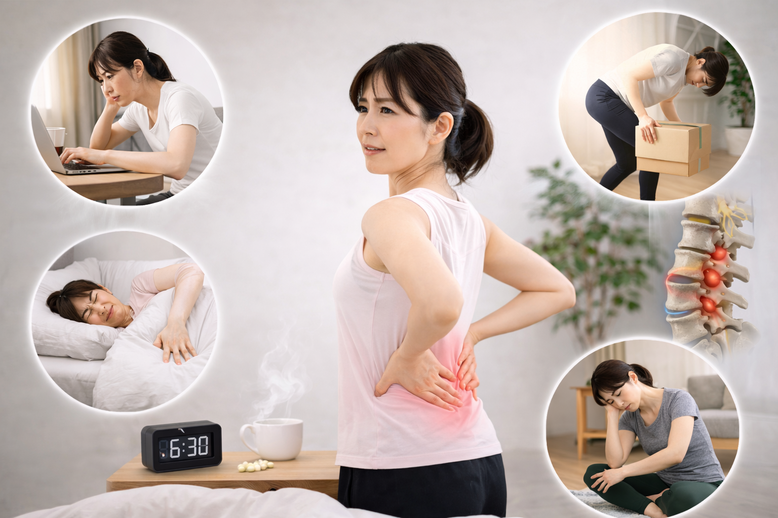 腰痛の原因まとめ｜タイプ別に徹底解説【再発を防ぐために知るべきポイント】