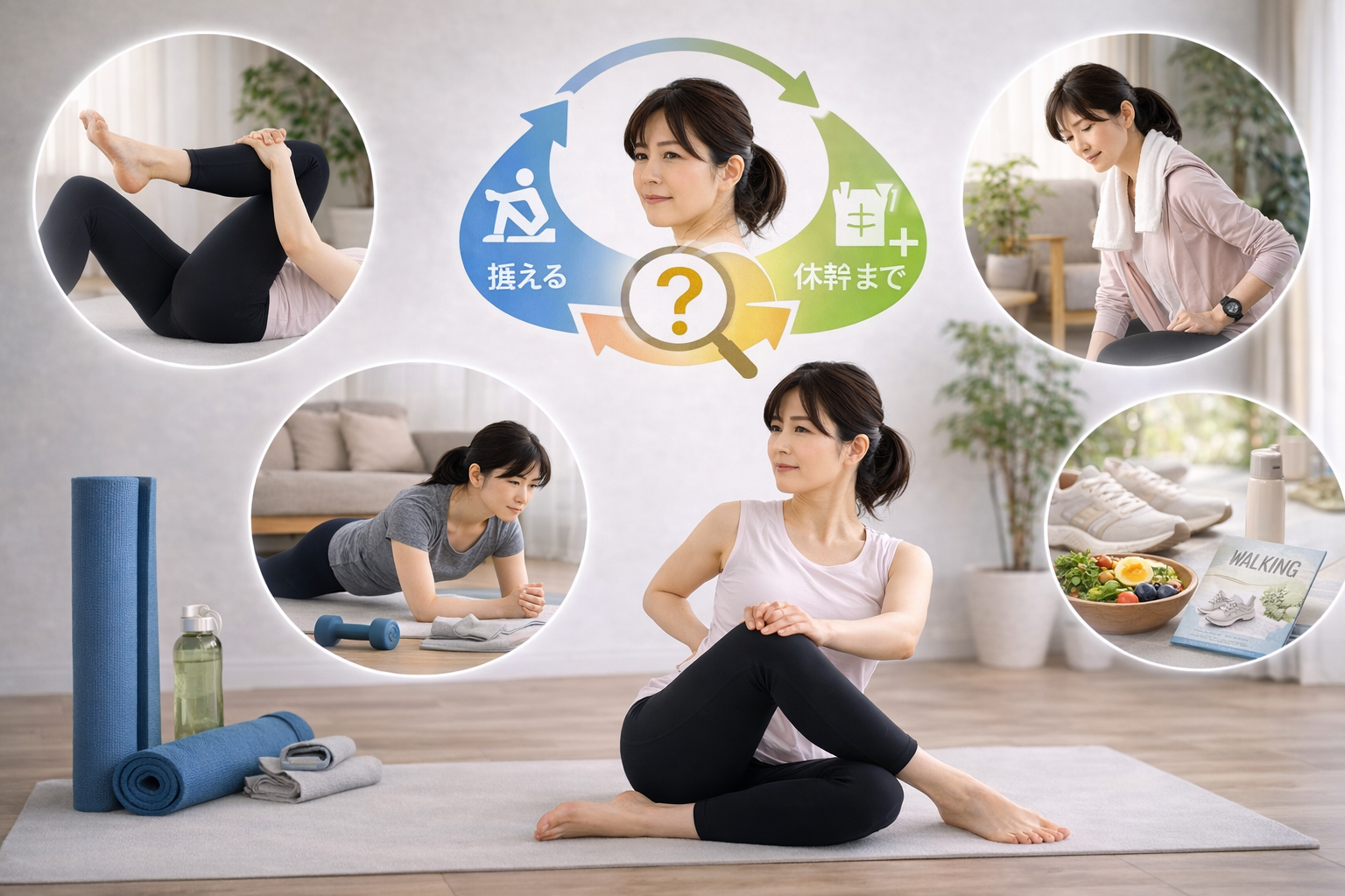 腰痛改善方法まとめ｜根本改善のための完全ガイド【ストレッチ・体幹・習慣まで解説】